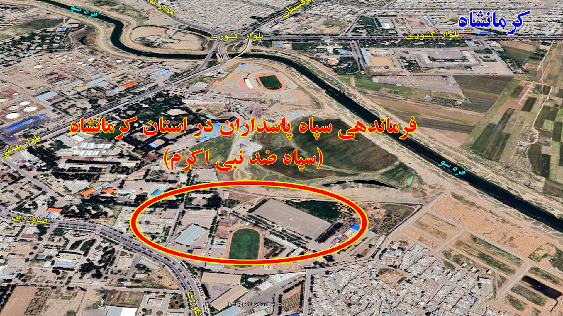نقشه کرمانشاه