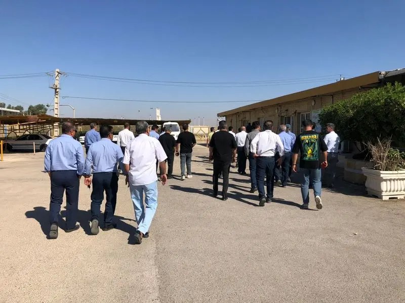 تجمع اعتراضی کارگران پتروشیمی ماهشهر