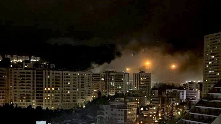 بمباران محدوده اوین-تهران