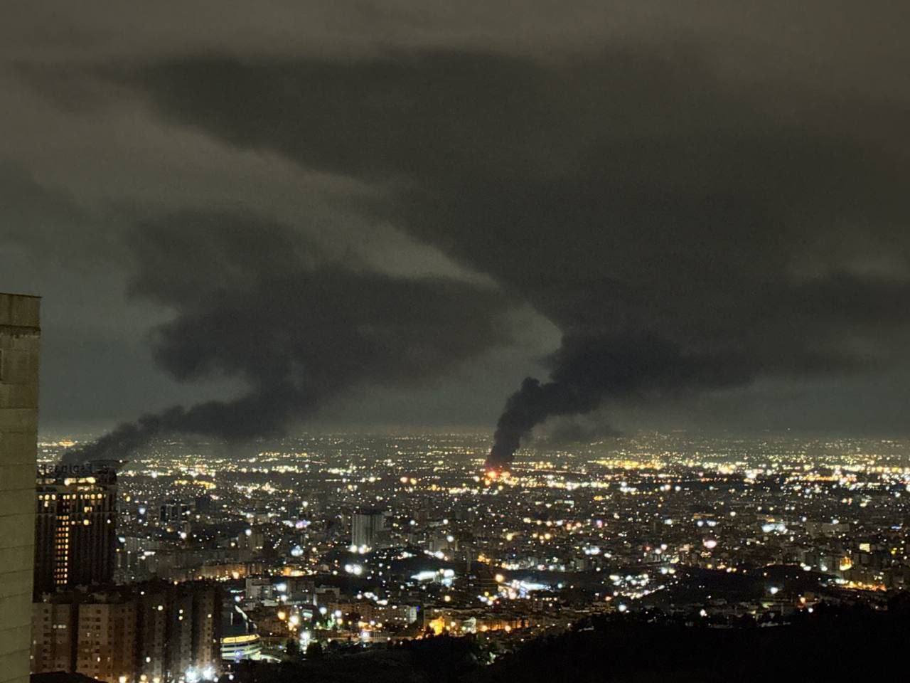 تهران از نمای بالای سعادت آباد