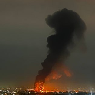 تهران پس از اصابت