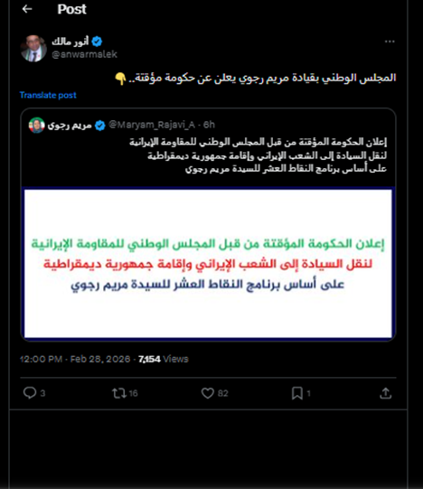 توئیت انور مالک