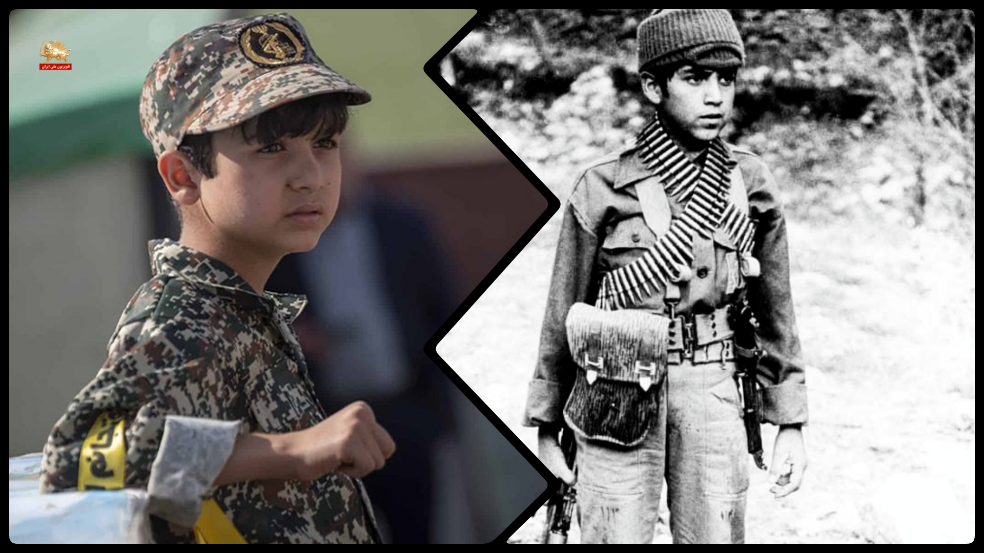 گزارش خبری در رابطه با استفاده از کودکان توسط رژیم