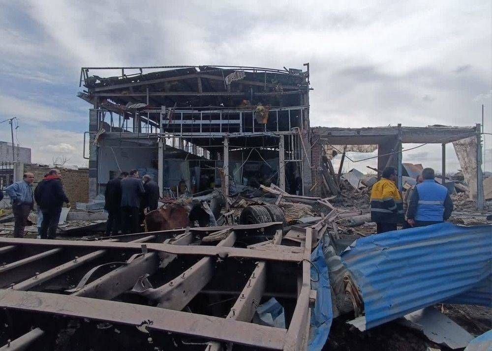 انفجار و حمله به یک کارگاه تولیدی در جاده بین شهر خسروشاه تا شهر ایلخچی