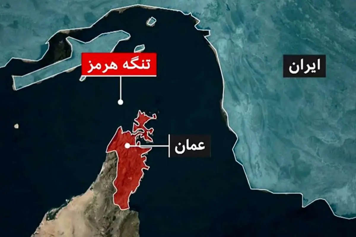 تنگه هرمز و نقشه آن