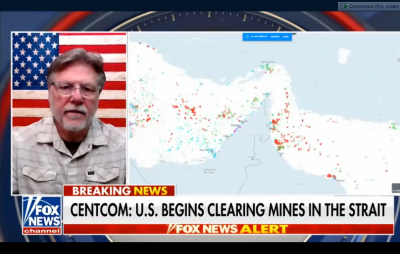 مصاحبه فاکس با ریک کرافورد نماینده کنگره از آرکانزاس در مورد مین روبی در تنگه هرمز