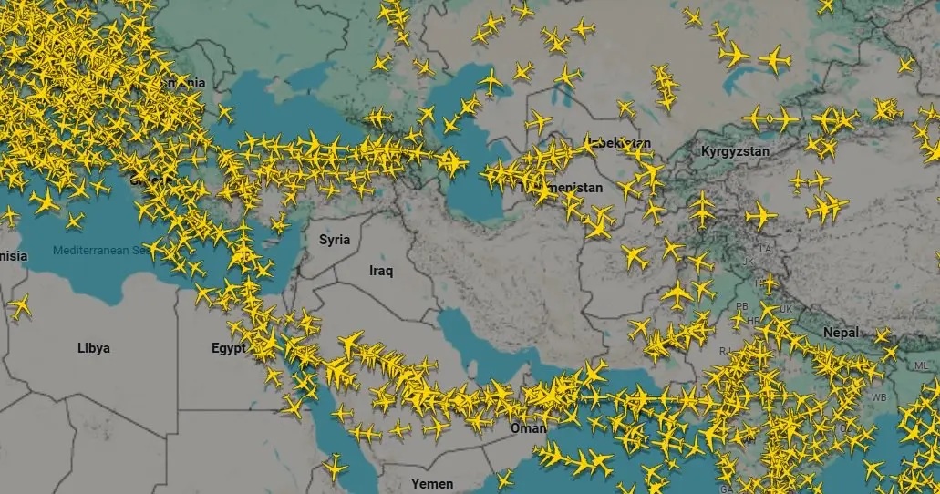 وضعیت پروازها درمنطقه