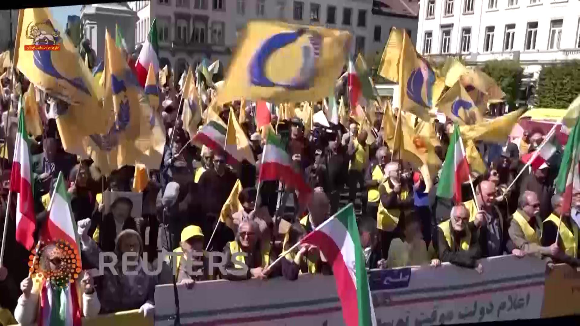 گزارش رویترز از تظاهرات بروکسل