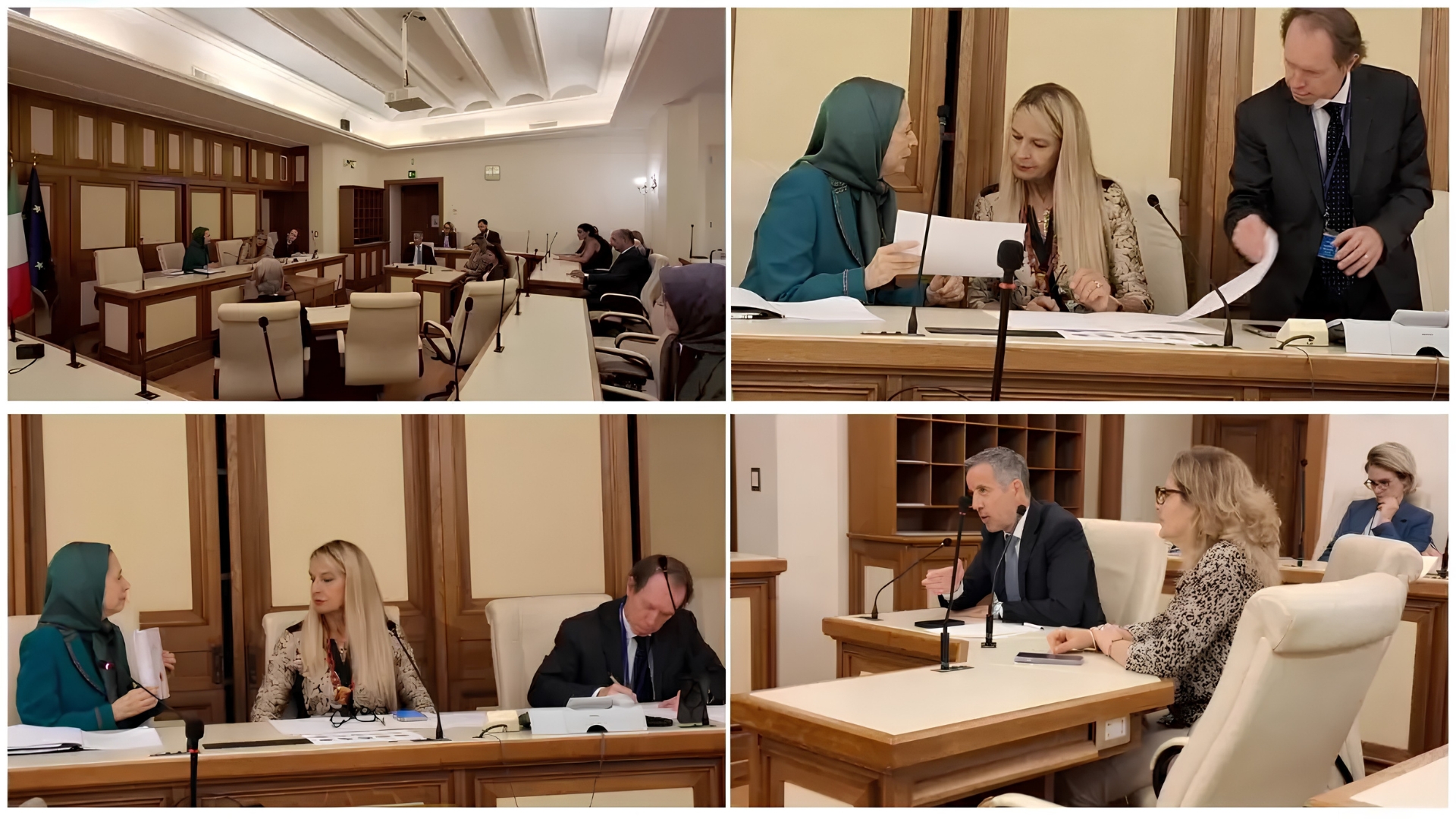 ۲سخنرانی خانم مریم رجوی در جلسه استماع کمیسیون حقوق&zwnj;بشر سنای ایتالیا